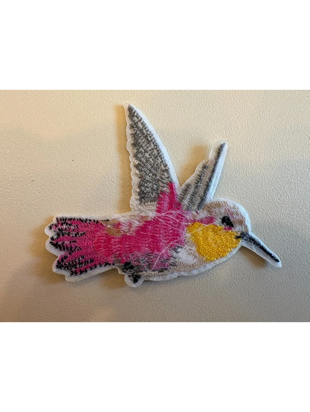 Lot of 43 Hummingbird Embroidered Applique Patches Pink Yellow Iron On Sew On